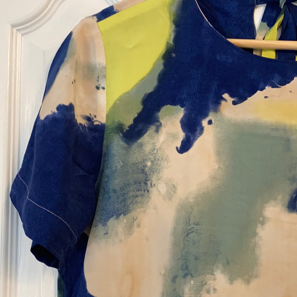 & other stories watercolor multicolor dress